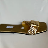 Reni Slides in Gold