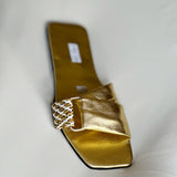 Reni Slides in Gold