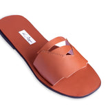 Nia Brown Leather Sanals