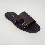 K.A Monkstrap Chocolate Leather Sandals