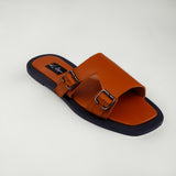 K.A Monkstrap Tan Leather Sandals